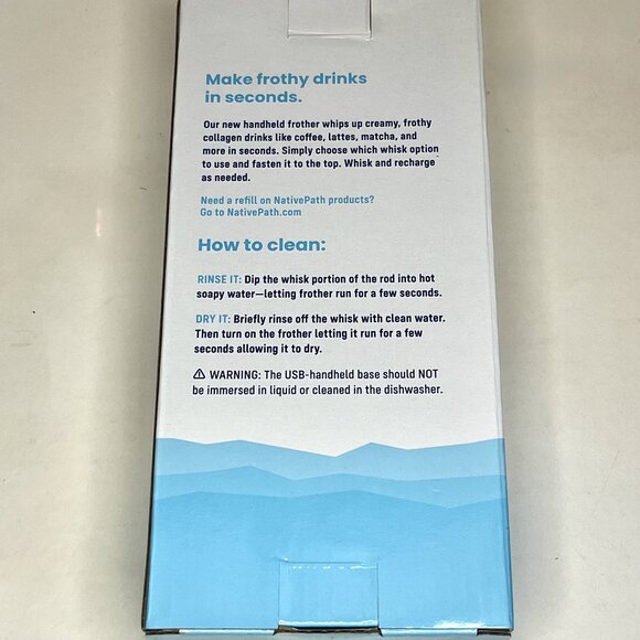 Milk Frother * Native Path * USB Charge * New in Box - Picture 2 of 3